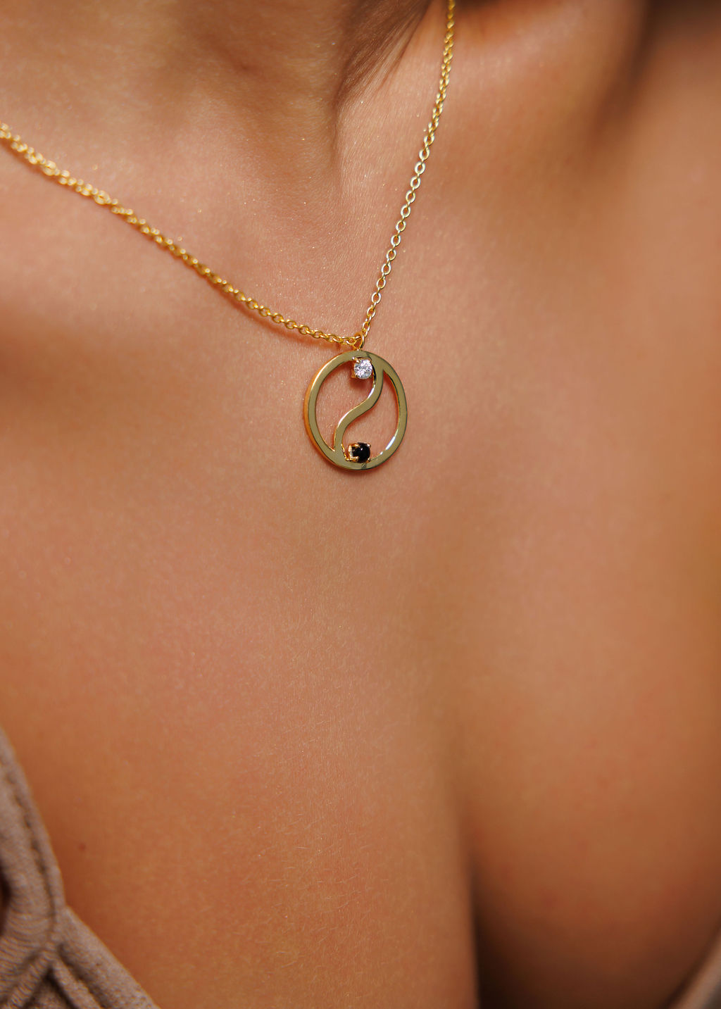 Dual Essence Necklace -Gold