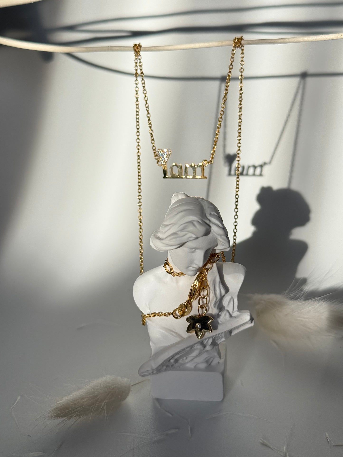 “I love who I am” Necklace -Gold