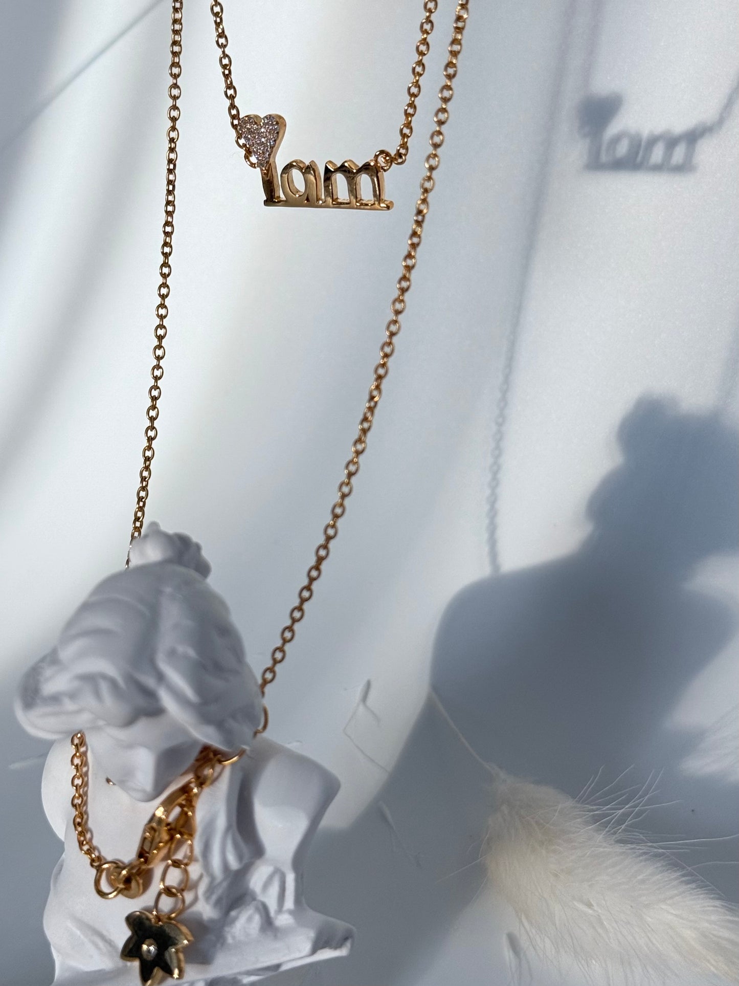 “I love who I am” Necklace -Gold