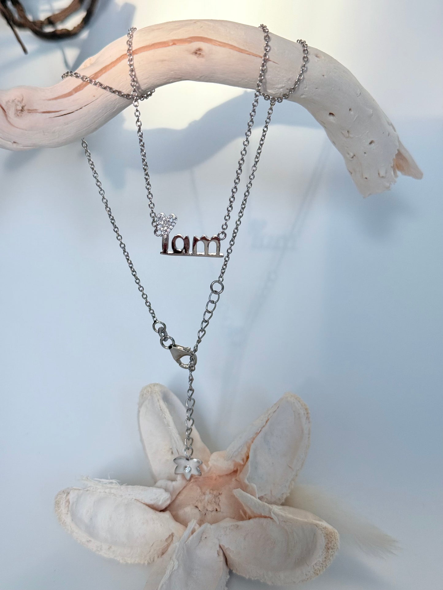 "I love who I am" Necklace - Silver