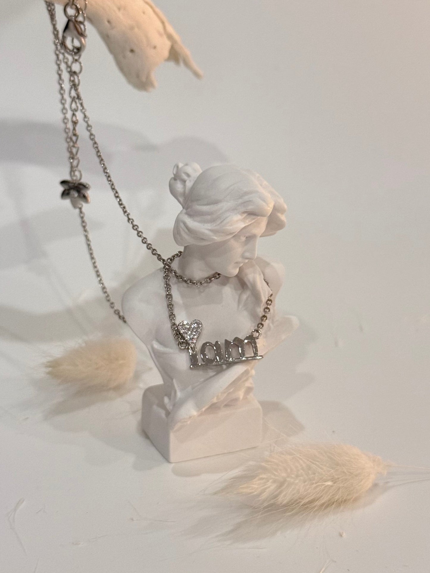 "I love who I am" Necklace - Silver