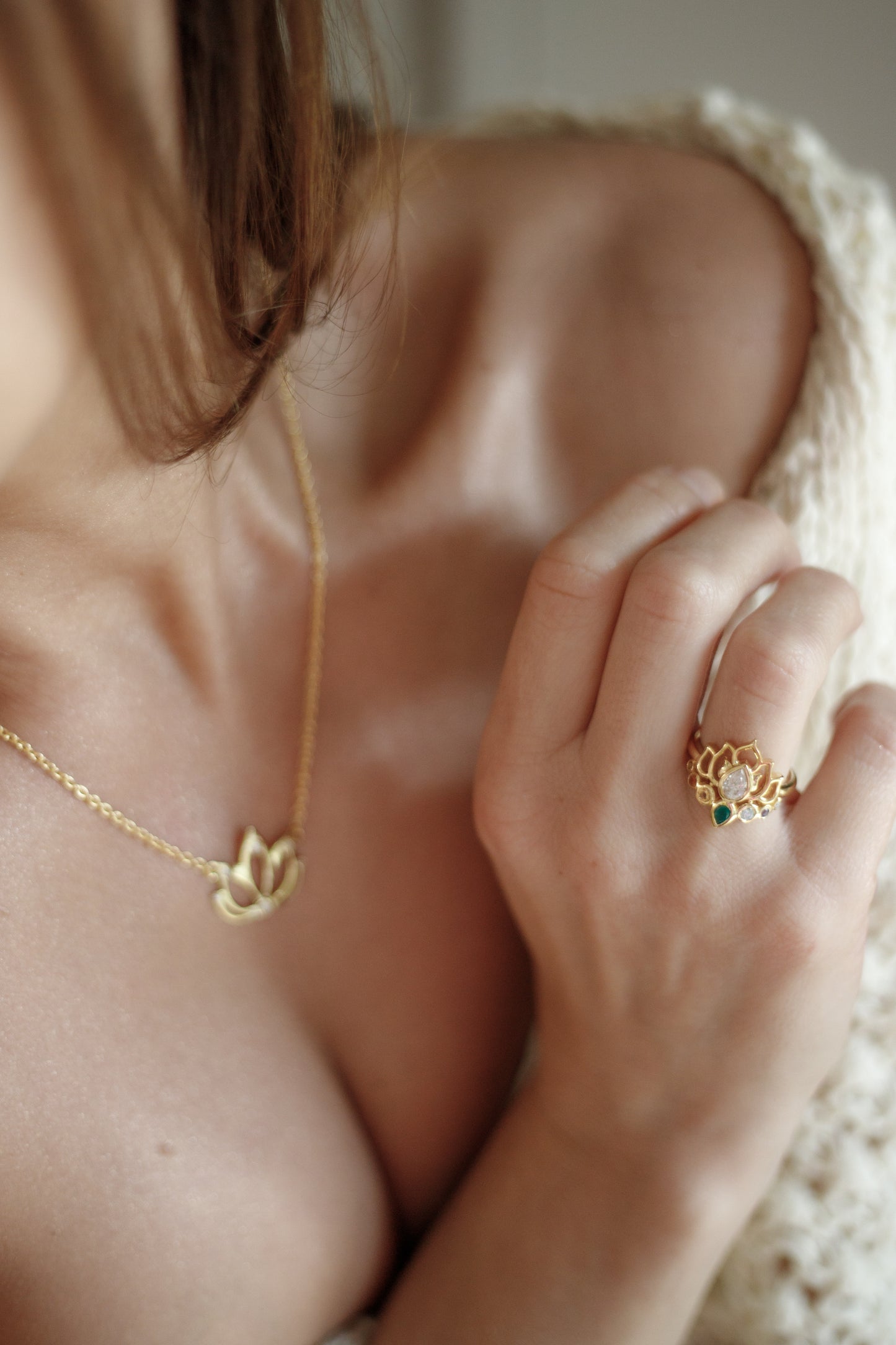Lotus Bloom Ring-Gold