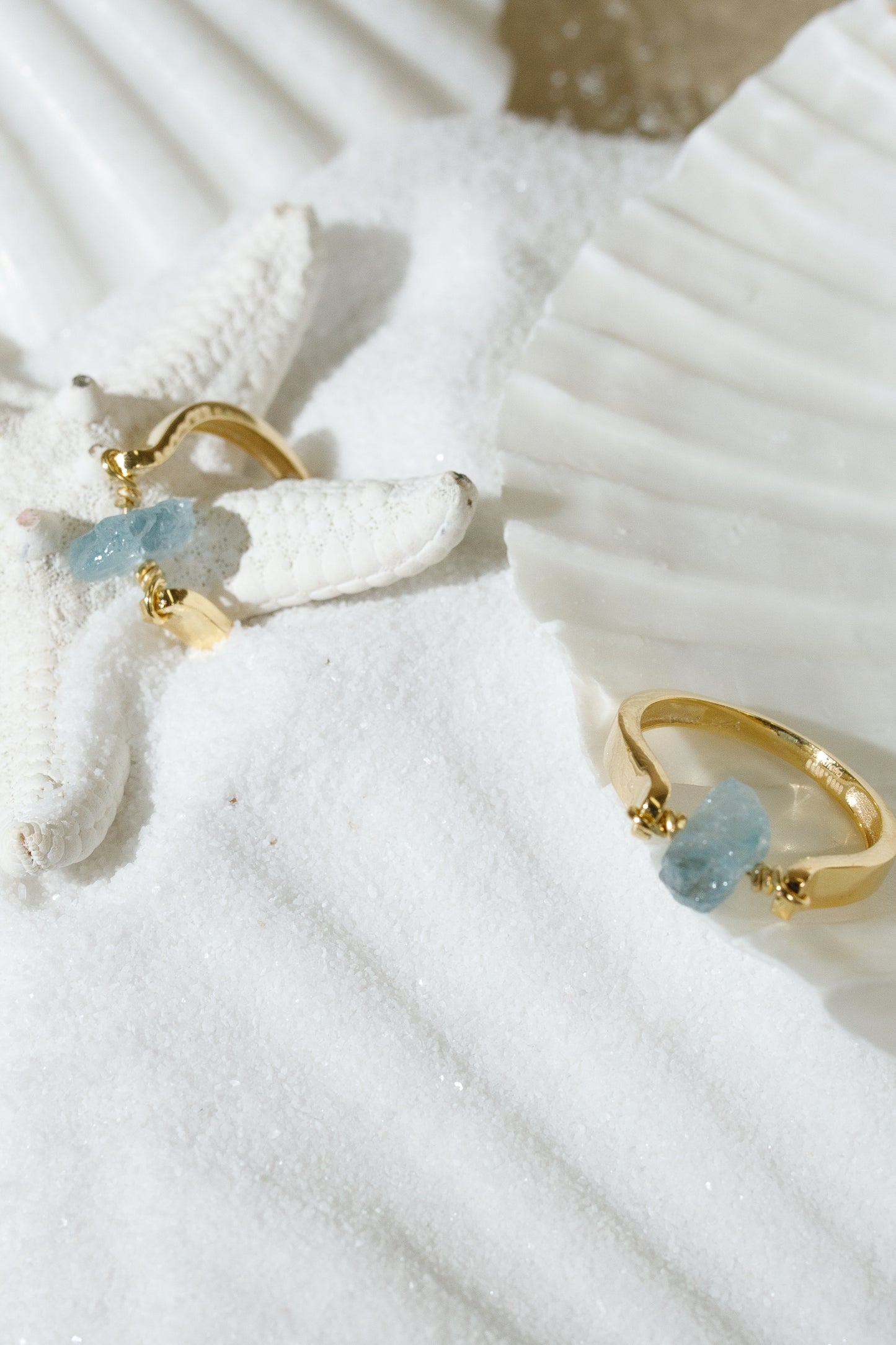 Aquamarine Serenity Ring