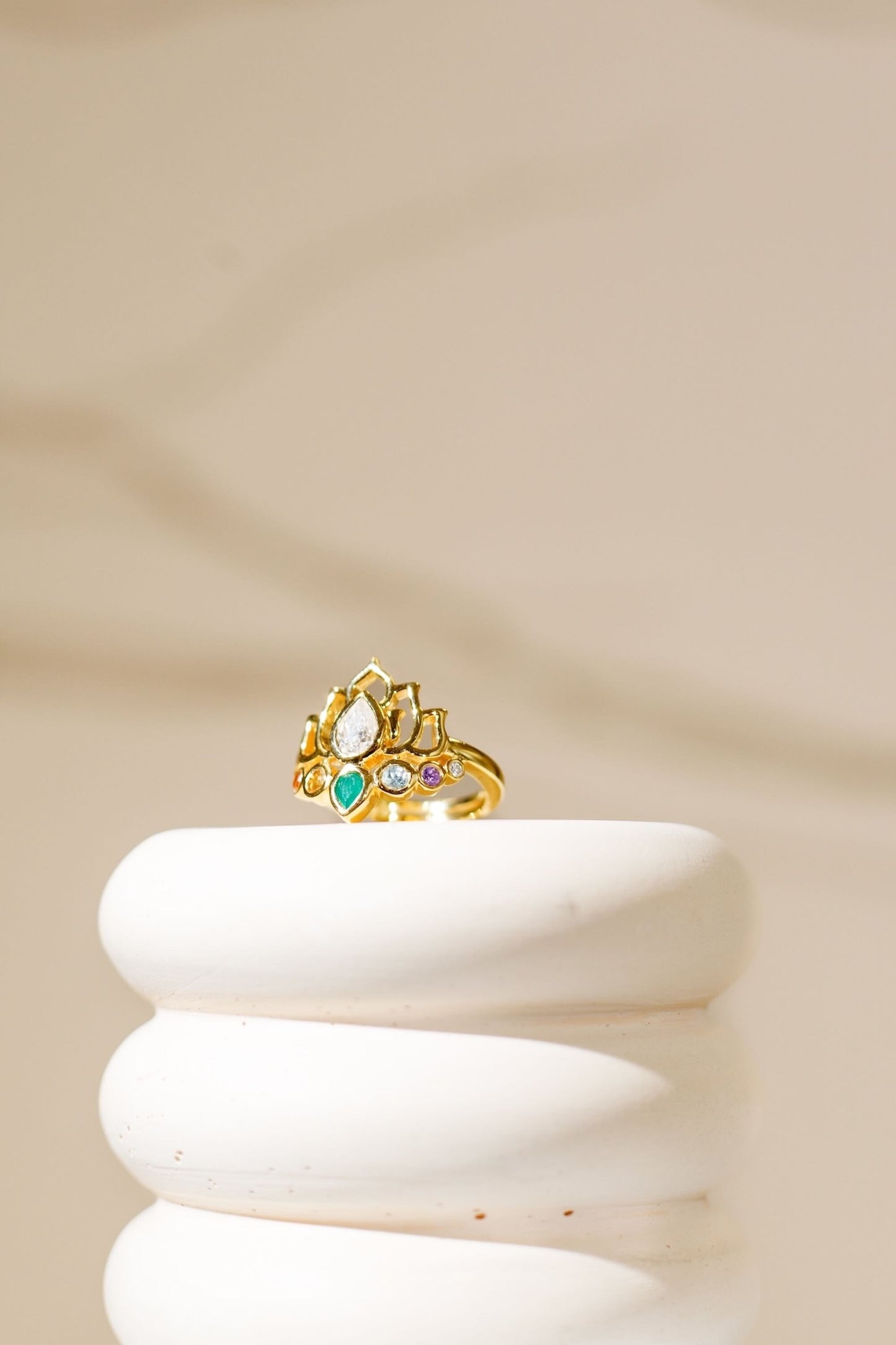 Lotus Bloom Ring-Gold